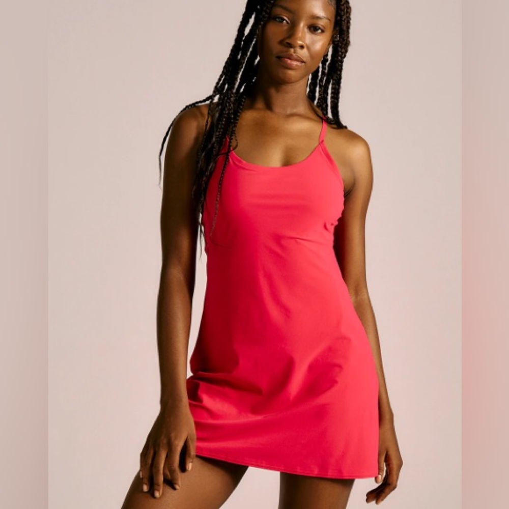 Outdoor Voices Exercise Dress Size:S Color: Prickly Pear / Orangey Pink